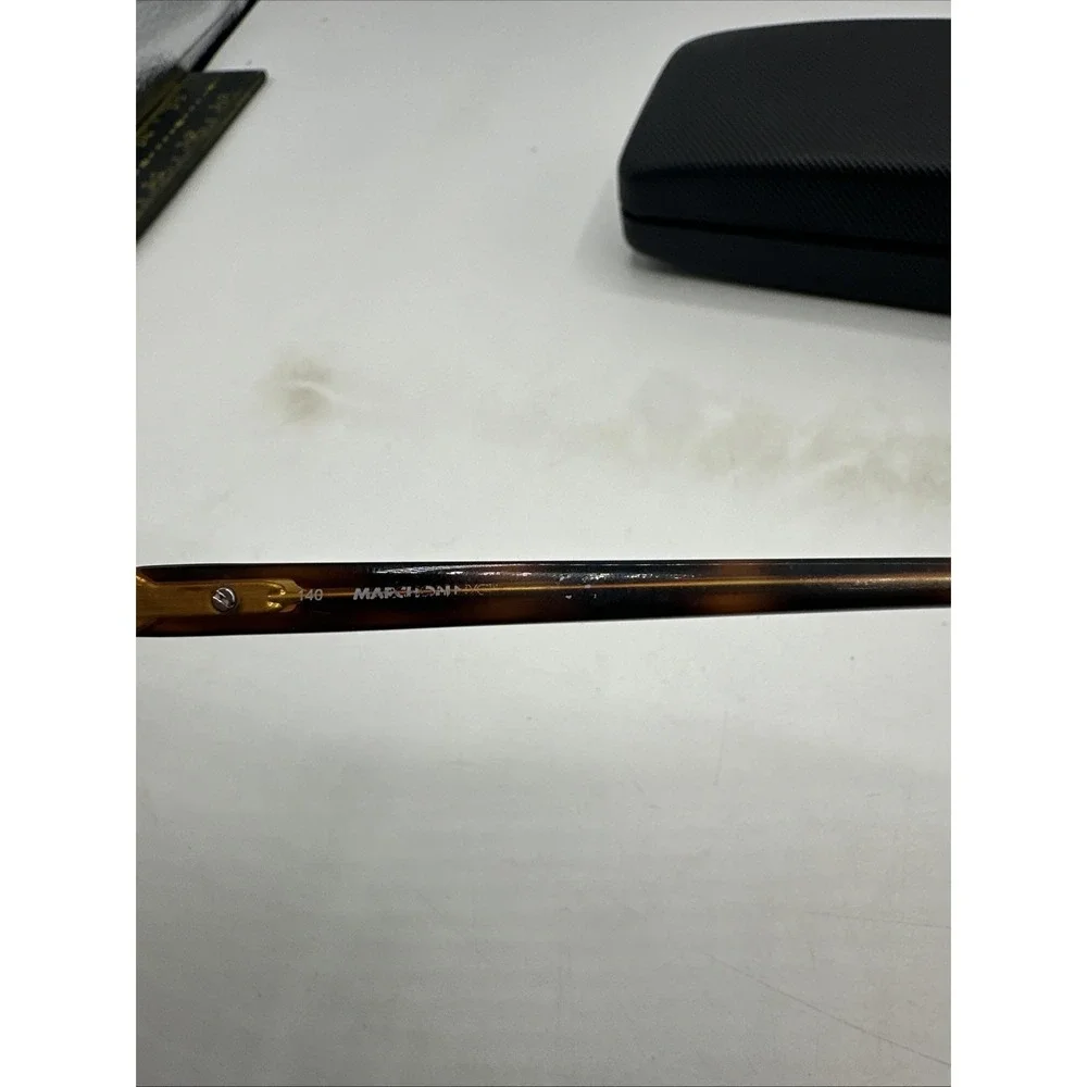 Marchon NYC Eyeglasses Frame M-4003 210 Women Brown Rectangle Full Rim 54-16-140